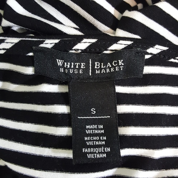 White House Black Market Striped Blouse sz S - Picture 5 of 12